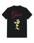 Black Top Hat Cricket Graphic T-Shirt - front product view