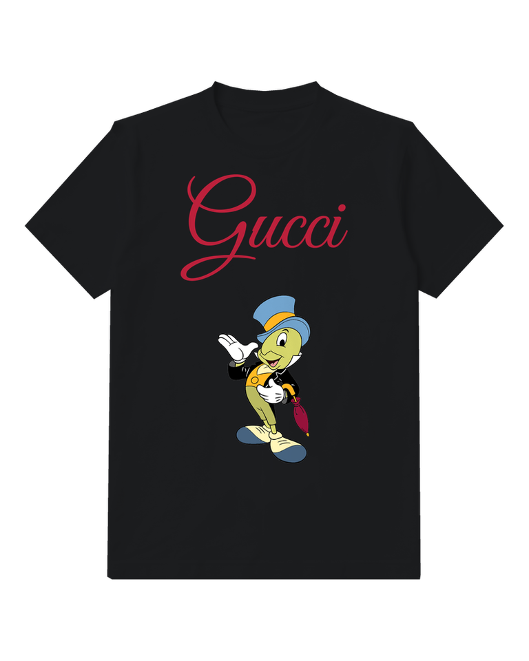 Black Top Hat Cricket Graphic T-Shirt - front product view