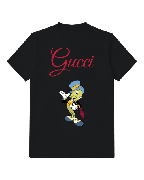Black Top Hat Cricket Graphic T-Shirt - front product view