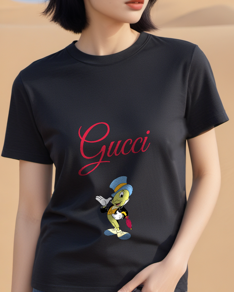 Black Top Hat Cricket Graphic T-Shirt - styled view 1