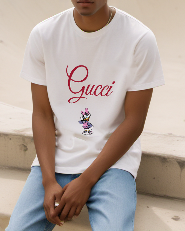 Ivory Purple Outfit Duck Graphic T-Shirt - styled view 3