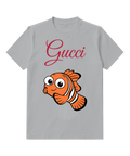 Light Gray Orange Clownfish Graphic T-Shirt - front product view