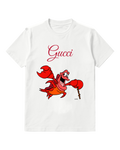 White Raised Claw Red Crab Graphic T-Shirt - front product view