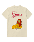 Ivory Golden Mane Lion Graphic T-Shirt - front product view